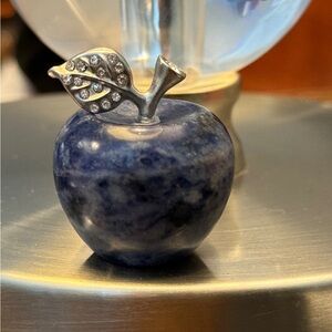 Sodalite apple carving